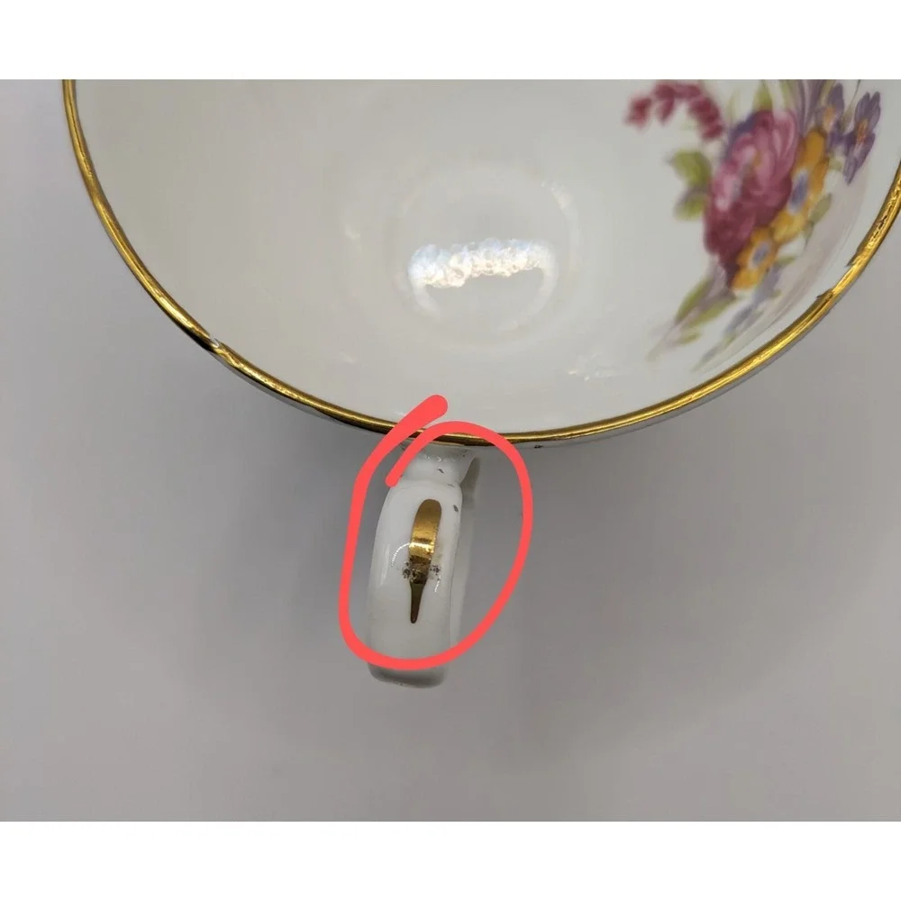 Royal Stafford England Tea‎ Cup And Saucer Mint Green White Floral Design